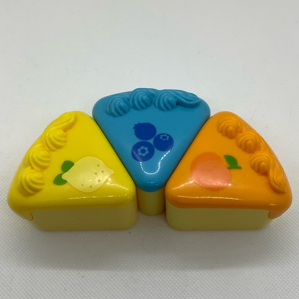 Leapfrog Rainbow Tea Party Replacement Toy Cake Slices Set of Three